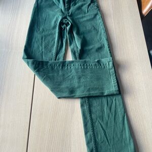 Frank and Oak Jane Straight-Leg Jeans size 2, ladies size 2 green jeans